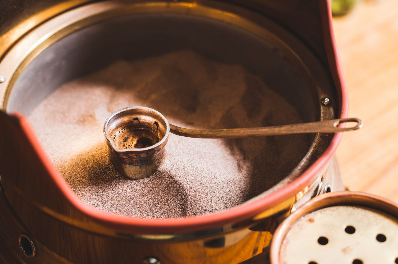 Brewing Tradition: The Art of Sand-Cooked Coffee