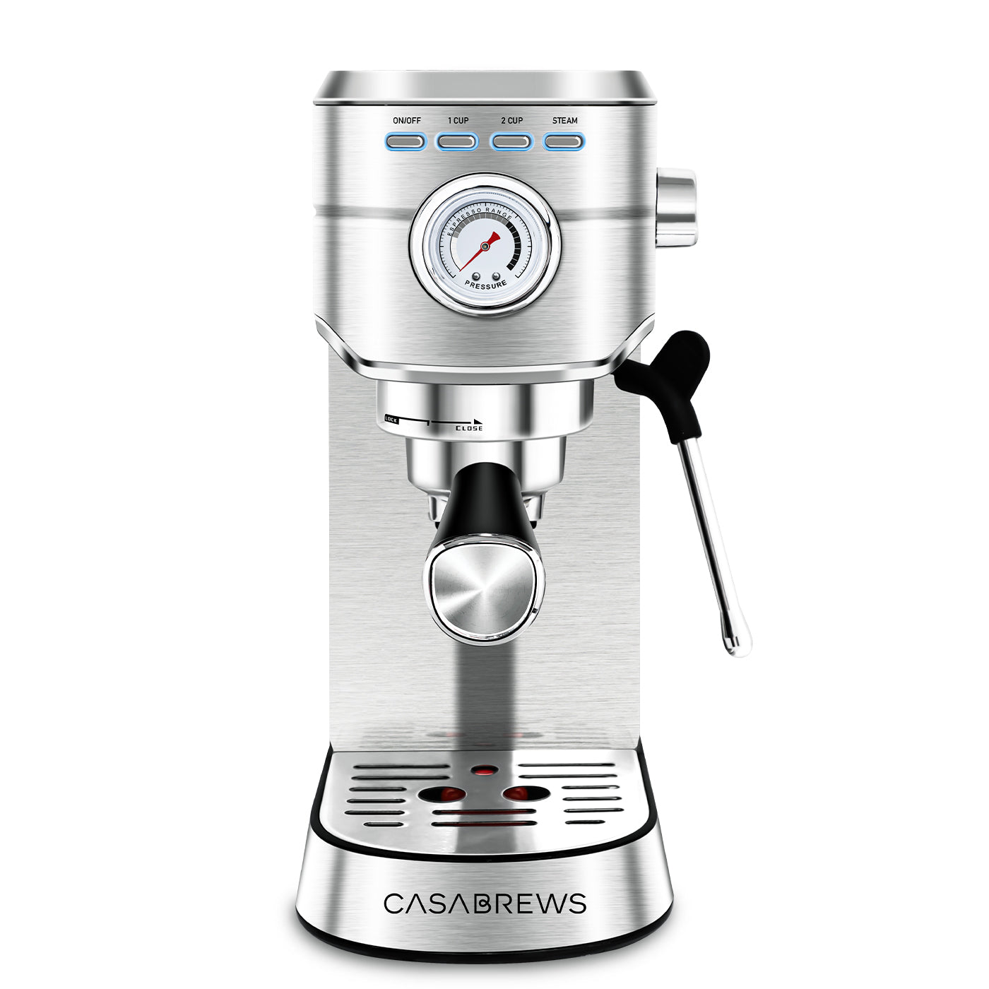 CASABREWS Pour Over Coffee Maker, Coffee Dripper Brewer with Reusable  Double-layer Stainless Steel Filter, 34oz Heat Resistant Glass Coffee Pot