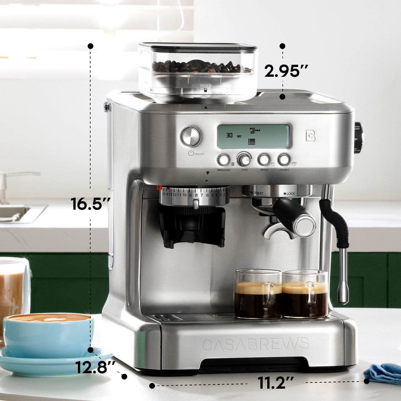 The Barista Pro™, Set up your espresso machine in seven easy steps