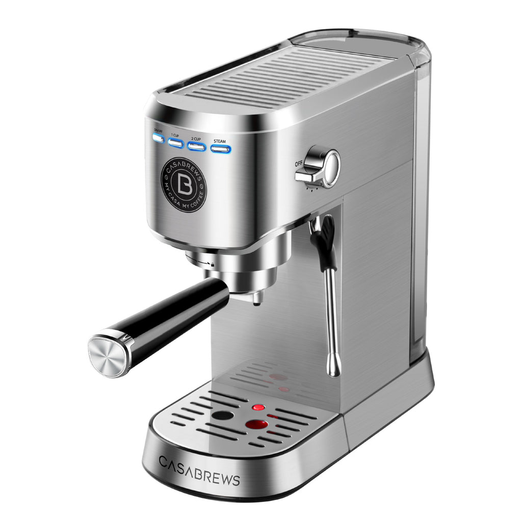 CASABREWS CM5418™ Kompakte 20-Bar-Espressomaschine mit Edelstahl-Milchaufschäumer und Dampfstab