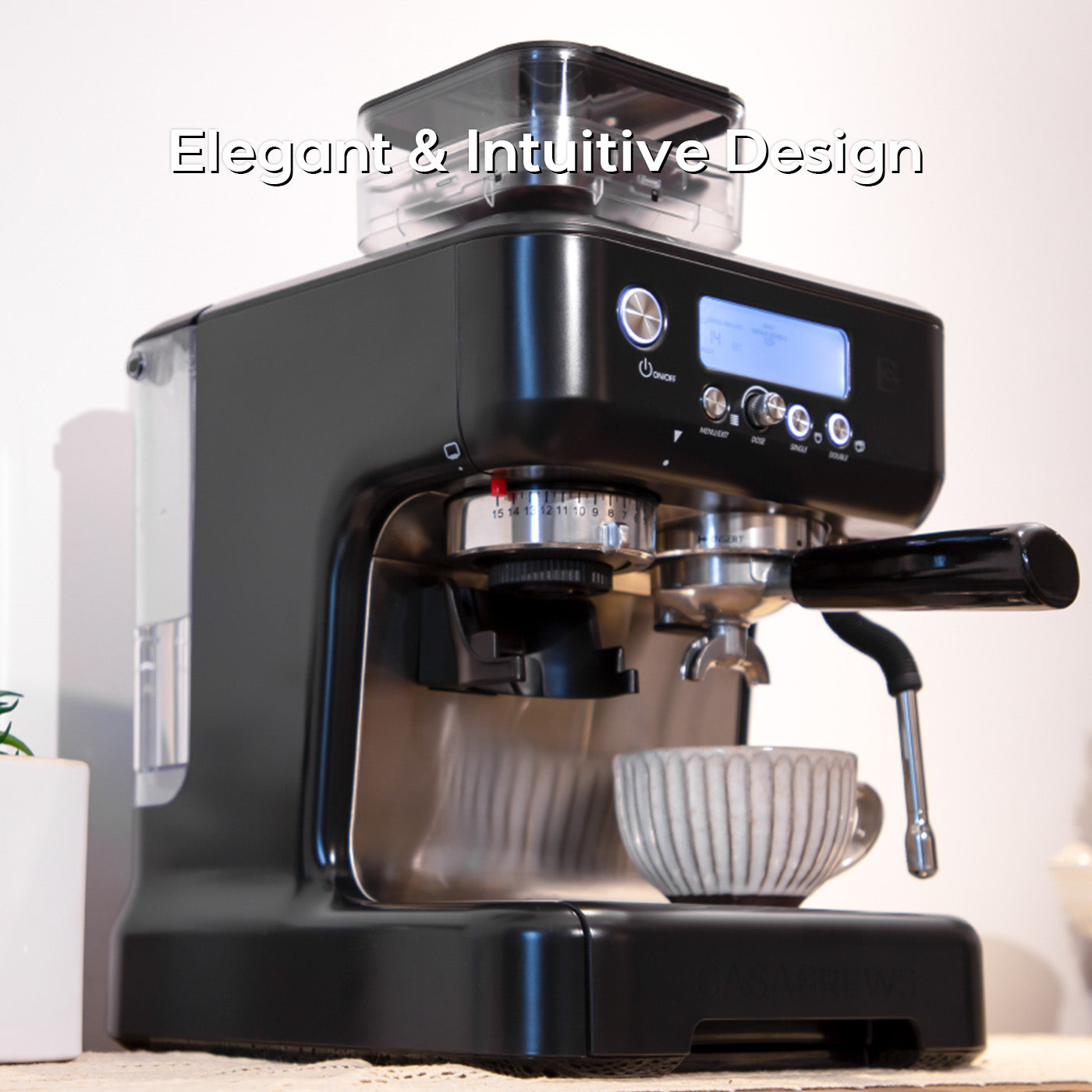 Casabrews 5700PRO™ All-in-One-Espressomaschine mit digitalem LCD-Display